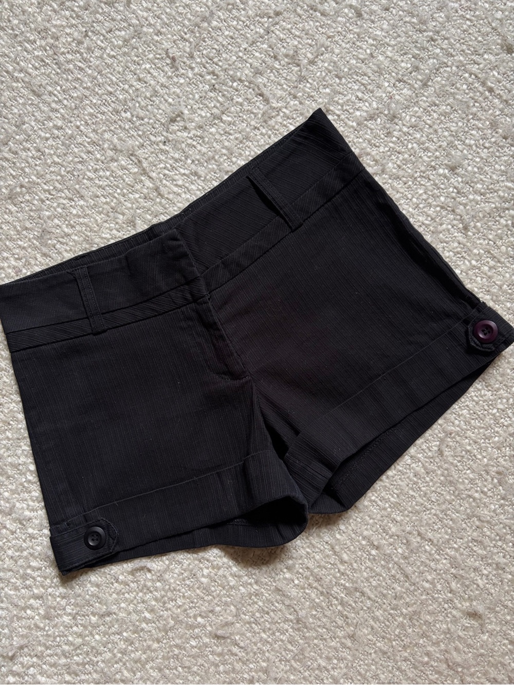 💕 Scott Women’s Size Small Black Ribbed Dress Shorts